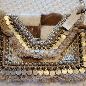 NWT Anthropology IbBan Crossbody Handmade Bag